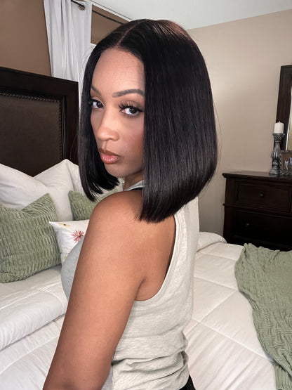 $90 Luv Me Silky Blunt Cut Bob Wig