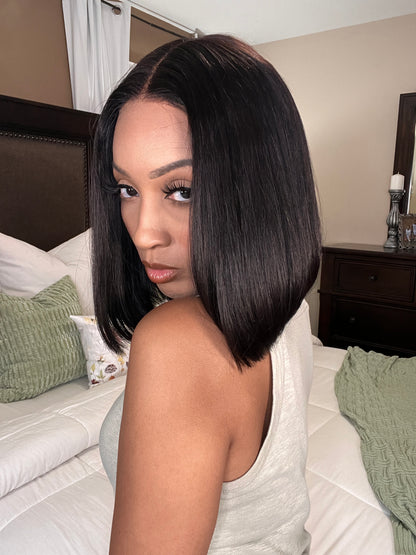 $90 Luv Me Silky Blunt Cut Bob Wig