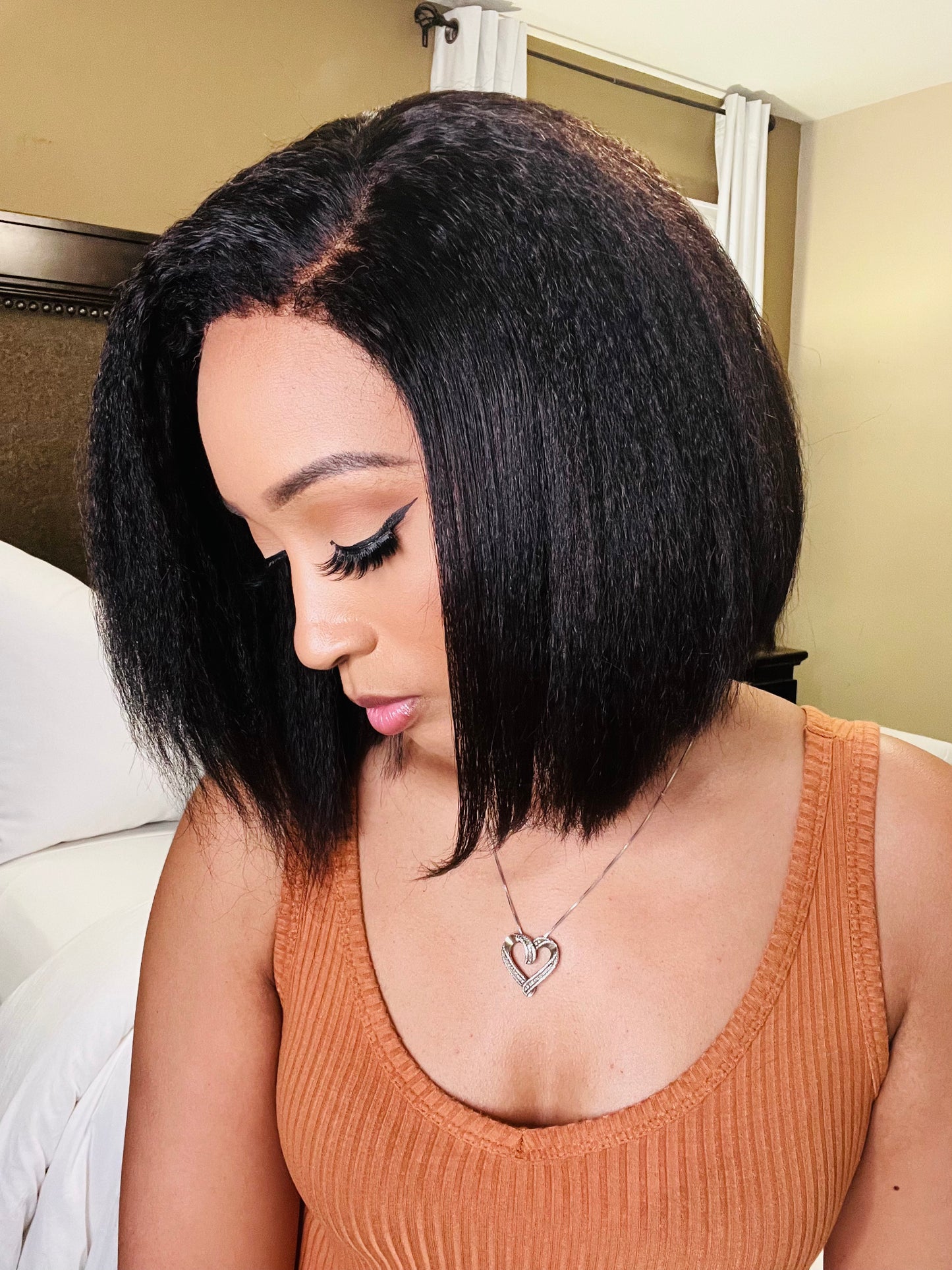 Flawless 4C Hair Quick Install Bob Wig