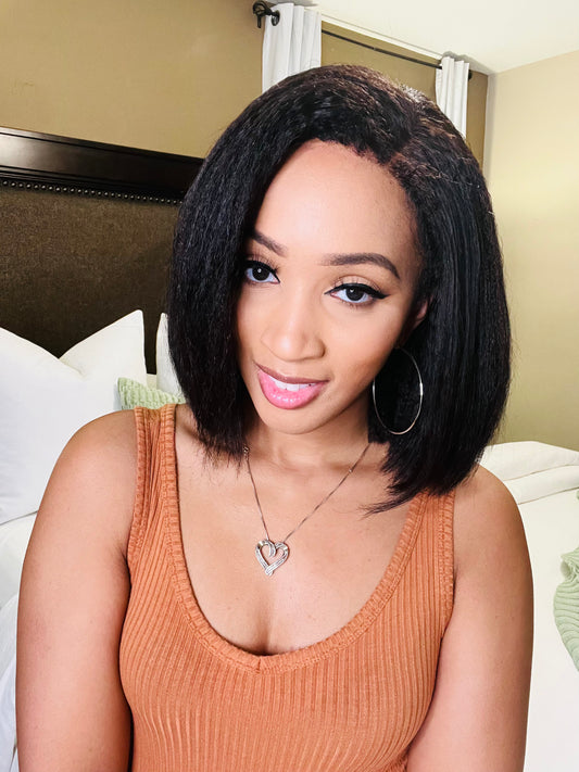 Flawless 4C Hair Quick Install Bob Wig